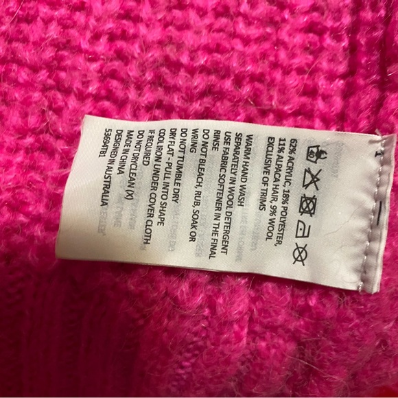 Bardot pink sweater XS long and baggy - Picture 5 of 9